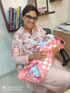 Newborn photo representing successful pregnancy after IUIIVF treatment